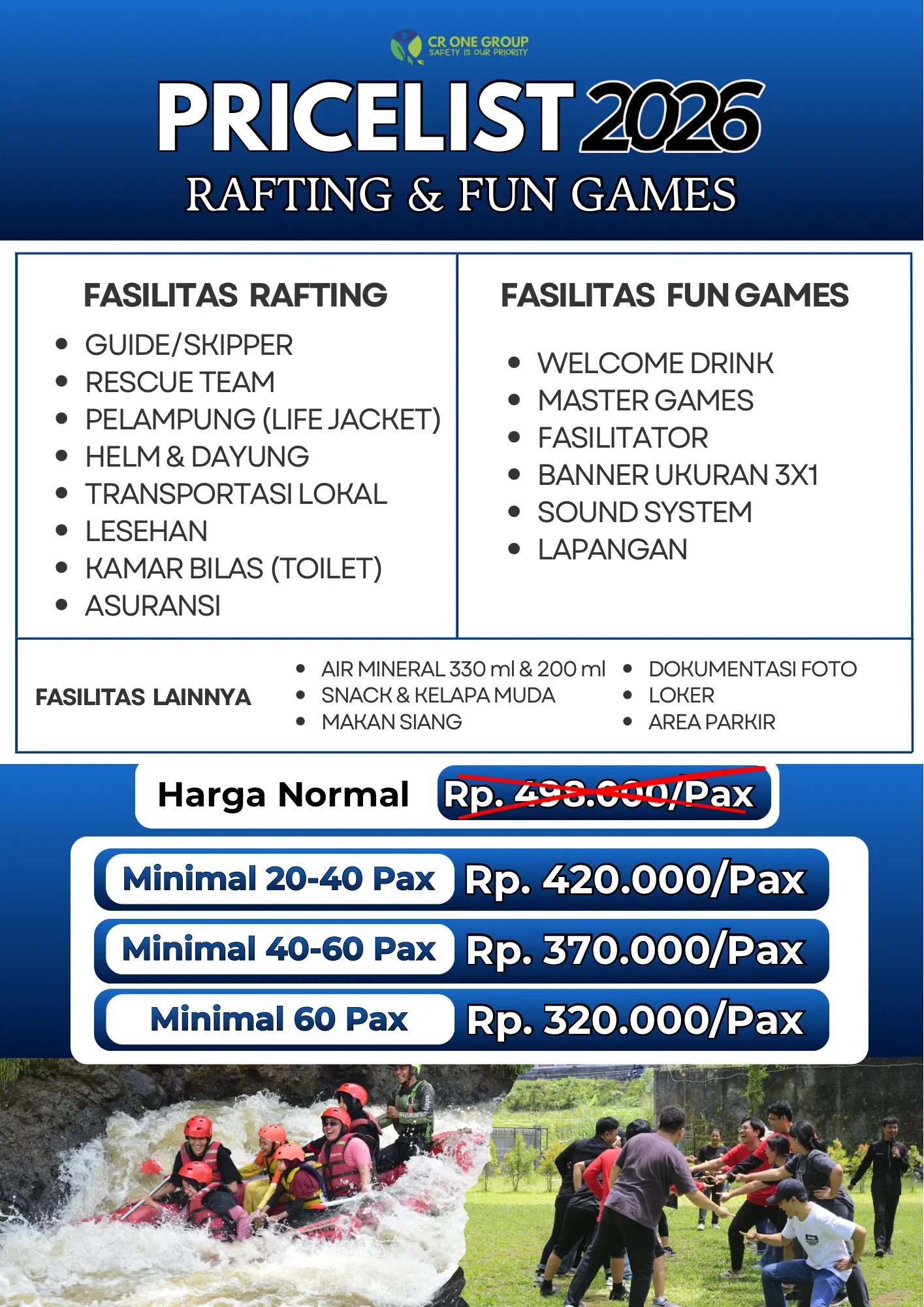 2 Kegiatan Rafting Dan Fun Games