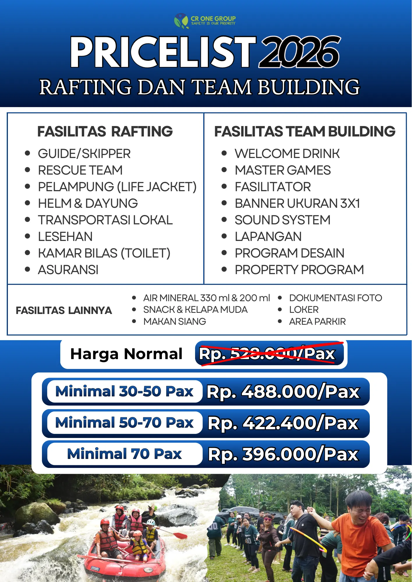 2 Kegiatan Rafting Dan Team Building