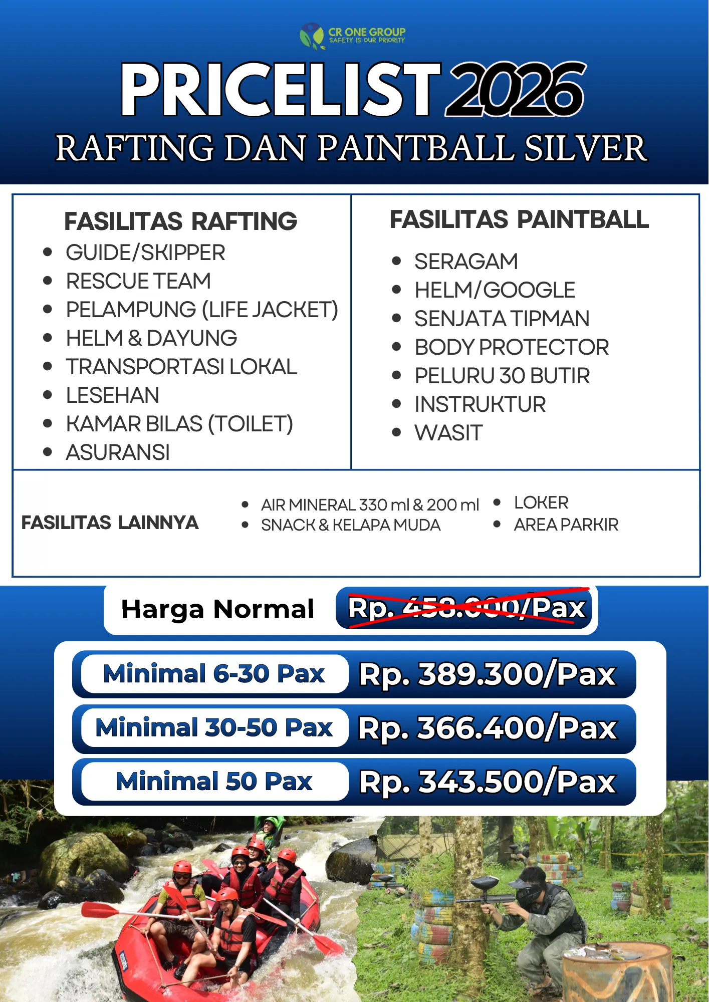 2 Kegiatan Rafting Dan Paintball